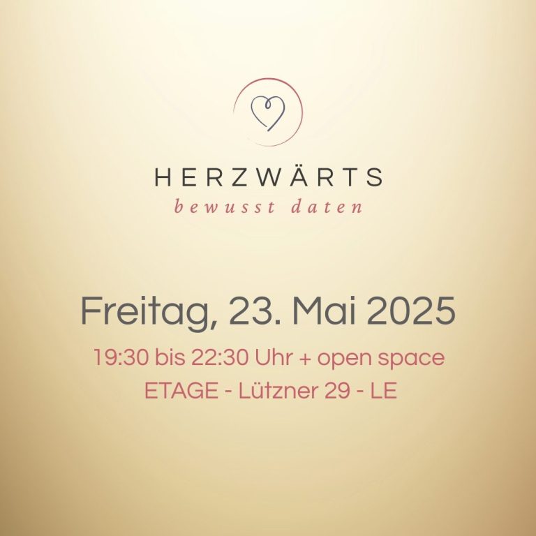 #ehrlich statt oberflächlich
#aufAugenhöhe
#RausausdemKopf
#Herzverbindung
#SingleEventmitTiefgang
